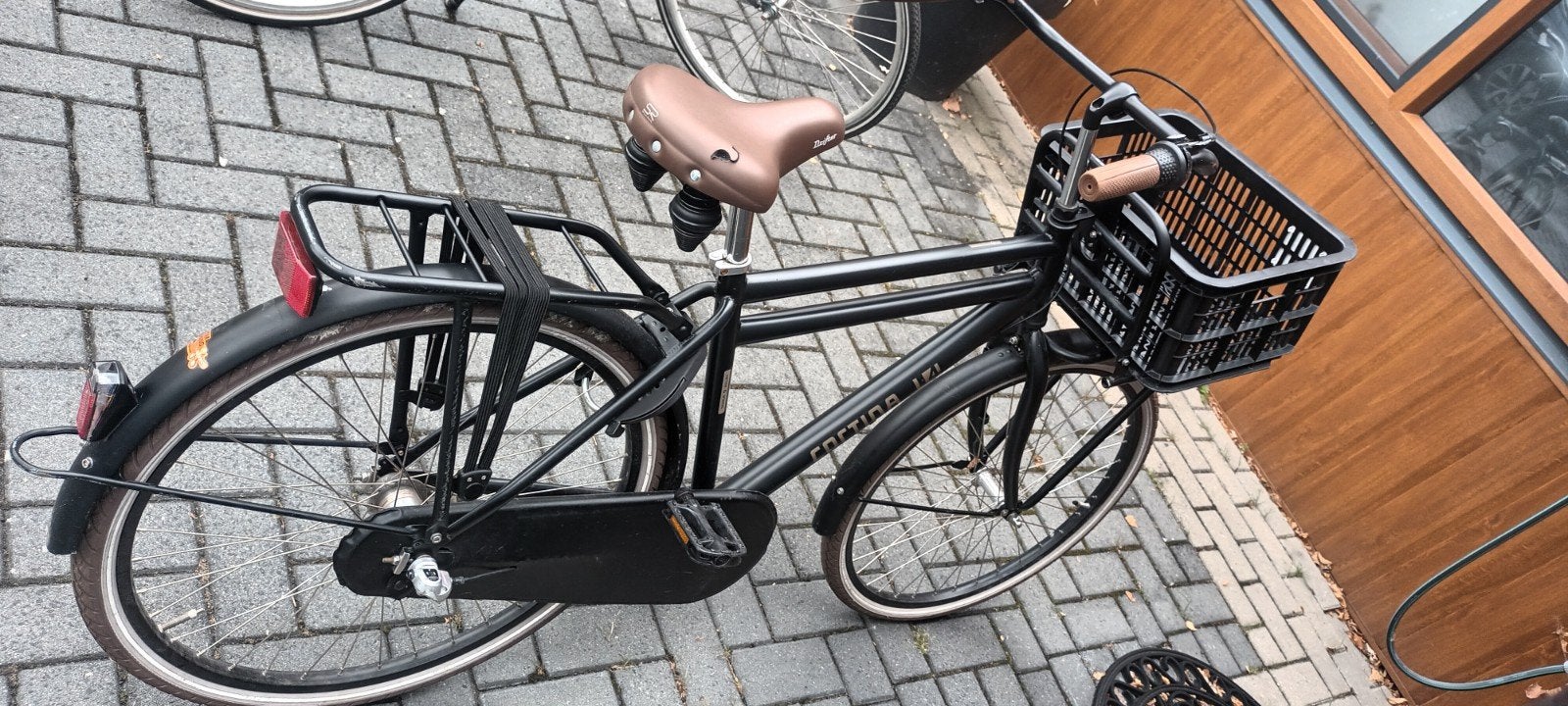 Cortina U4 Transportfiets - Zwart - 26 inch  Zo goed als nie, Fietsen en Brommers, Terugtraprem, Versnellingen, Zo goed als nieuw