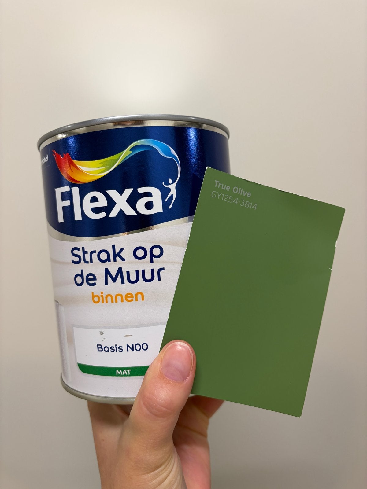 Flexa Muurverf Binnen Mat - True Olive groen, Ophalen, Nieuw, Verf, Minder dan 5 liter