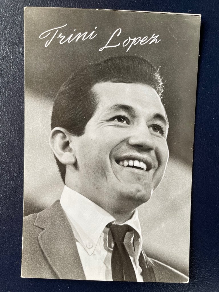 ansichtkaart / kaart van Trini Lopez 2., Verzamelen, Verzenden, 1960 tot 1980, Sterren en Beroemdheden