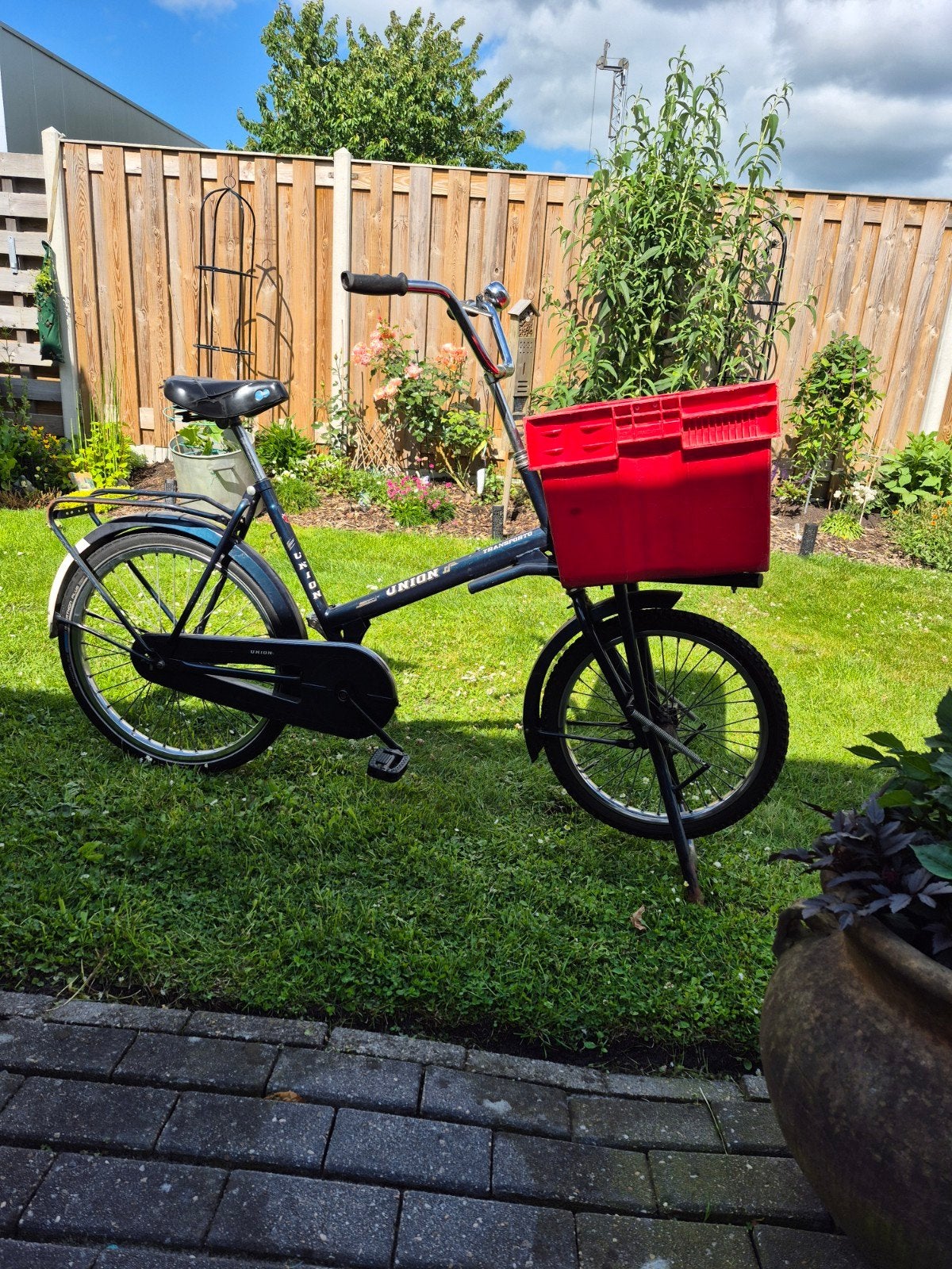Oude Union Transpoto fiets, Ophalen, Gebruikt