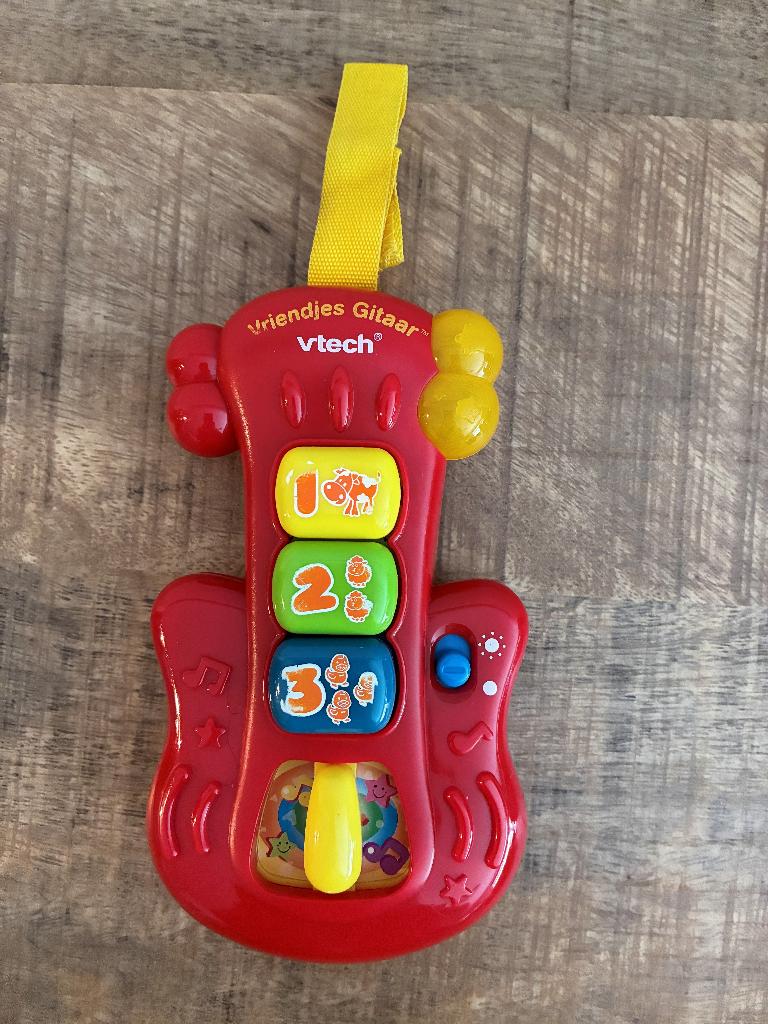 Vtech Vriendjes Gitaar met licht en geluid in PRIMA staat., Ophalen of Verzenden, Gebruikt, 6 maanden tot 2 jaar