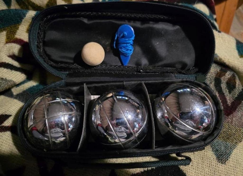 Jeu de Boules set in handige draagtas, Sport en Fitness, Overige Sport en Fitness, Ophalen of Verzenden, Zo goed als nieuw
