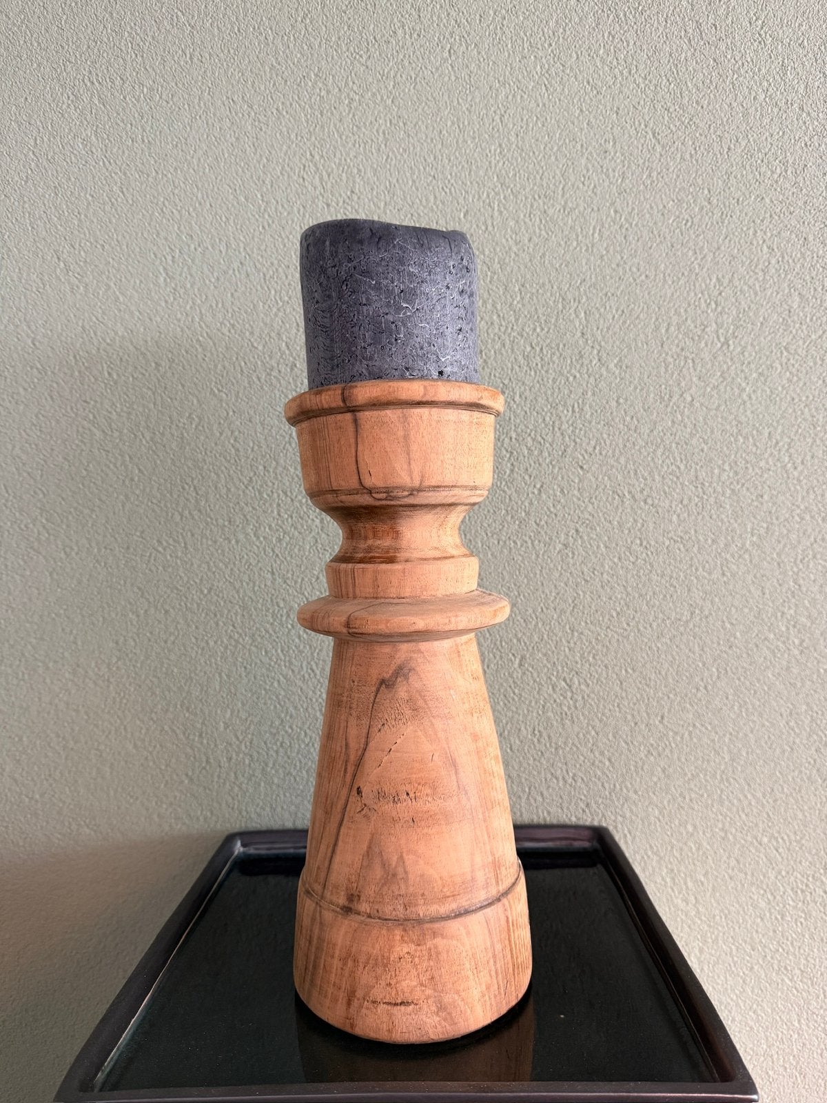Grote Houten Kandelaar / Stoer / Landelijk, Ophalen of Verzenden, Zo goed als nieuw, Hout