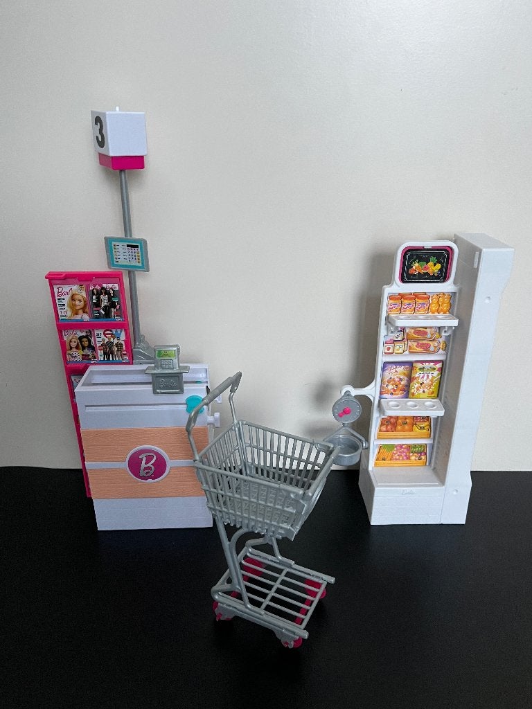 Barbie accessoires / toebehoren : supermarkt / winkel, Ophalen, Gebruikt, Barbie