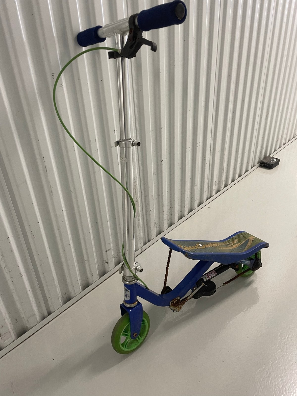 Space Scooter Junior - Blauw/Groen Step met Zitting, Ophalen, Gebruikt, Overige typen