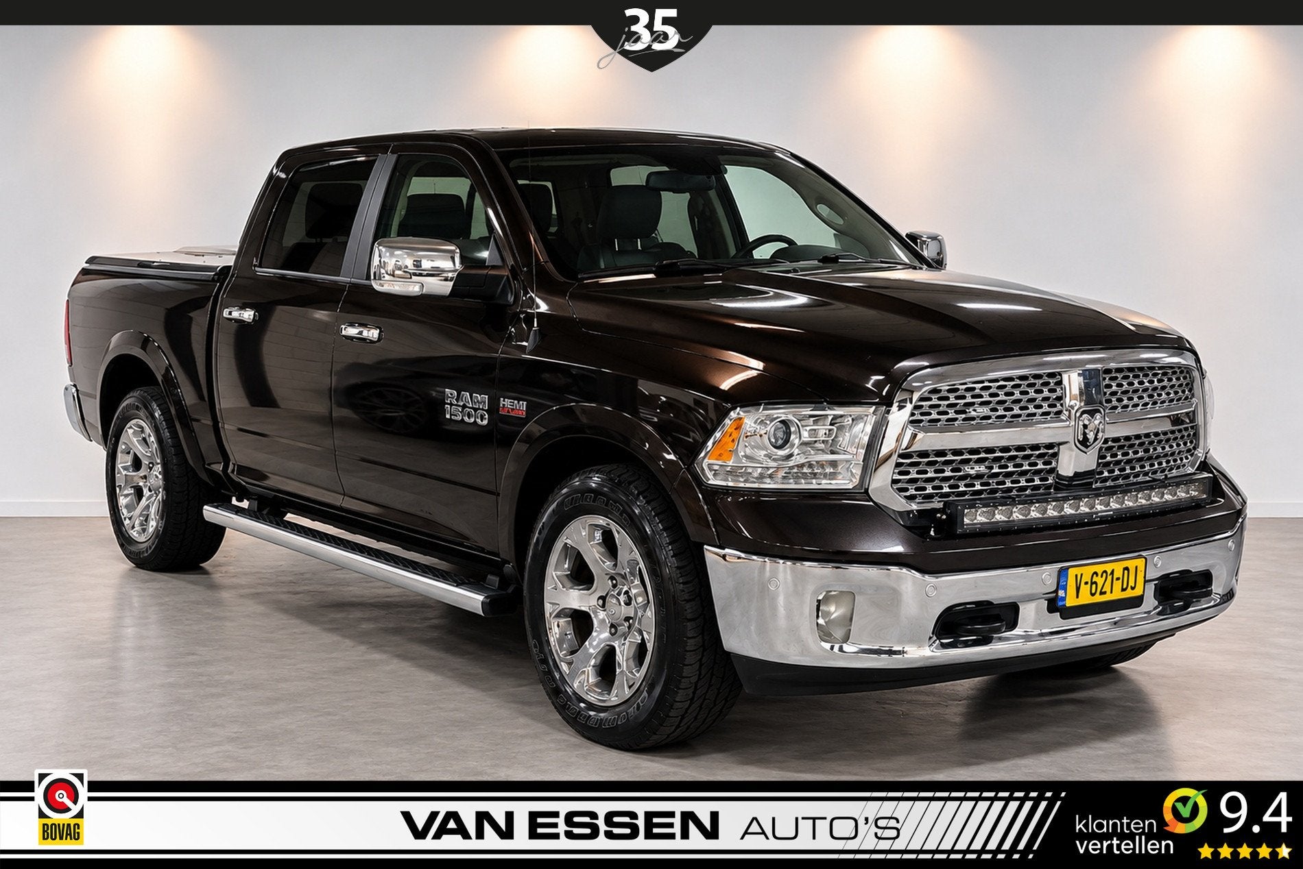 Dodge Ram 1500 5.7 V8 Quad Cab 6'4 LARAMIE| LPG | PANO | LED, Auto's, Automaat, Achterwielaandrijving, Gebruikt, 5654 cc