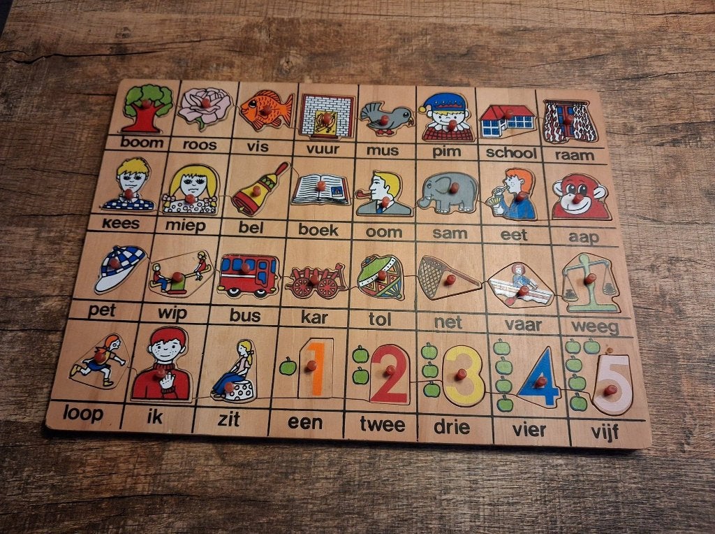 Houten puzzel ( B ), Ophalen, Zo goed als nieuw, Van hout
