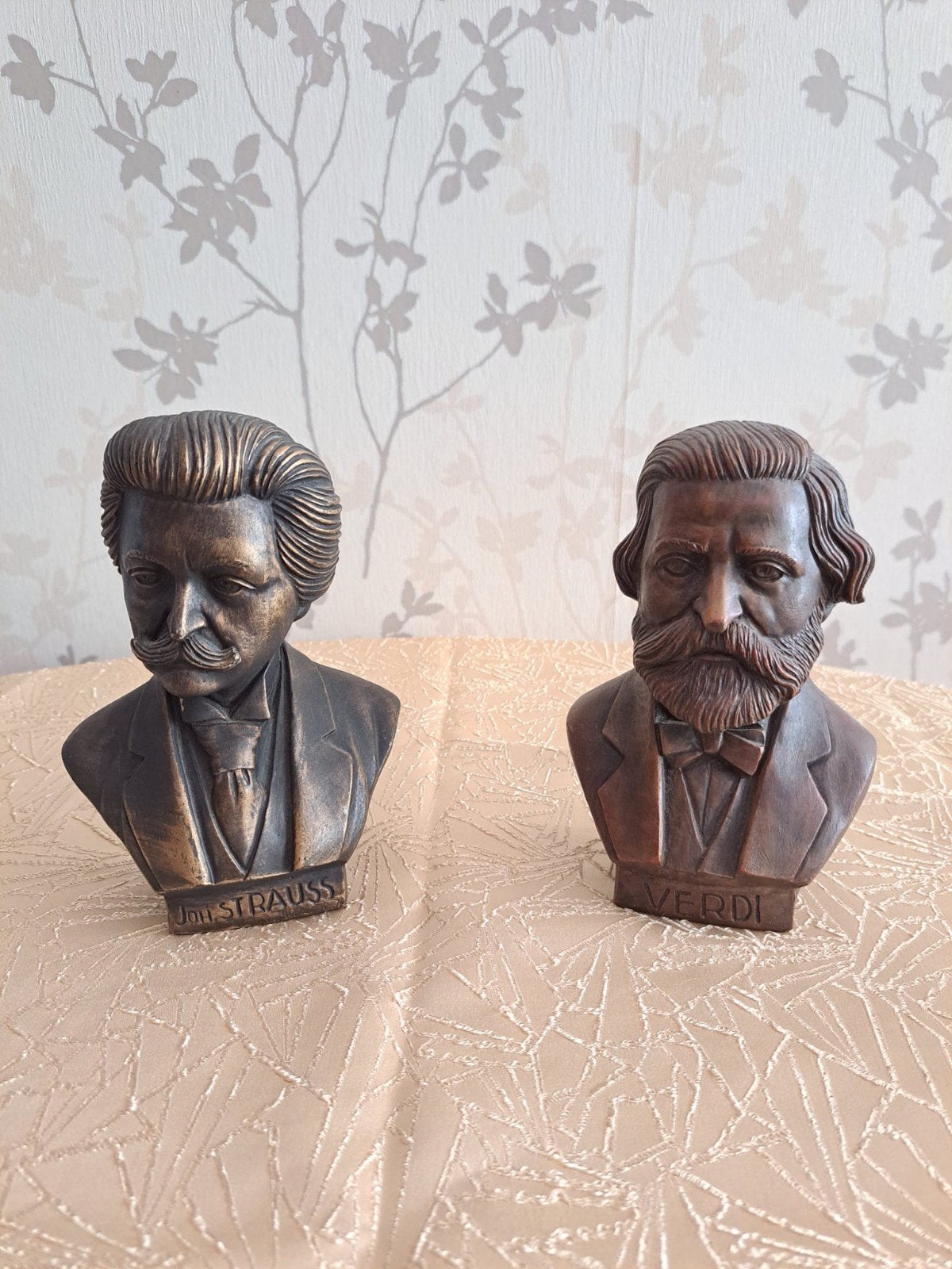 Bustes Johann Strauss en Giuseppe Verdi, Ophalen of Verzenden