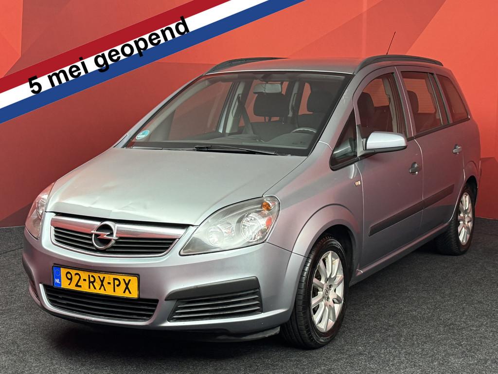 Opel Zafira 1.6 Business 7 persoons | APK 08-01-2027 | Cruis, Voorwielaandrijving, Stof, Gebruikt, Zwart