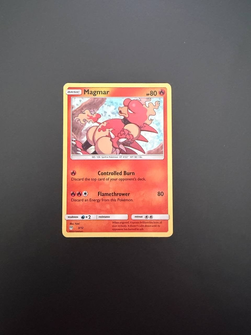 Magmar 3/12 - McDonalds Pokémon Kaart 2019, Ophalen of Verzenden, Gebruikt, Losse kaart
