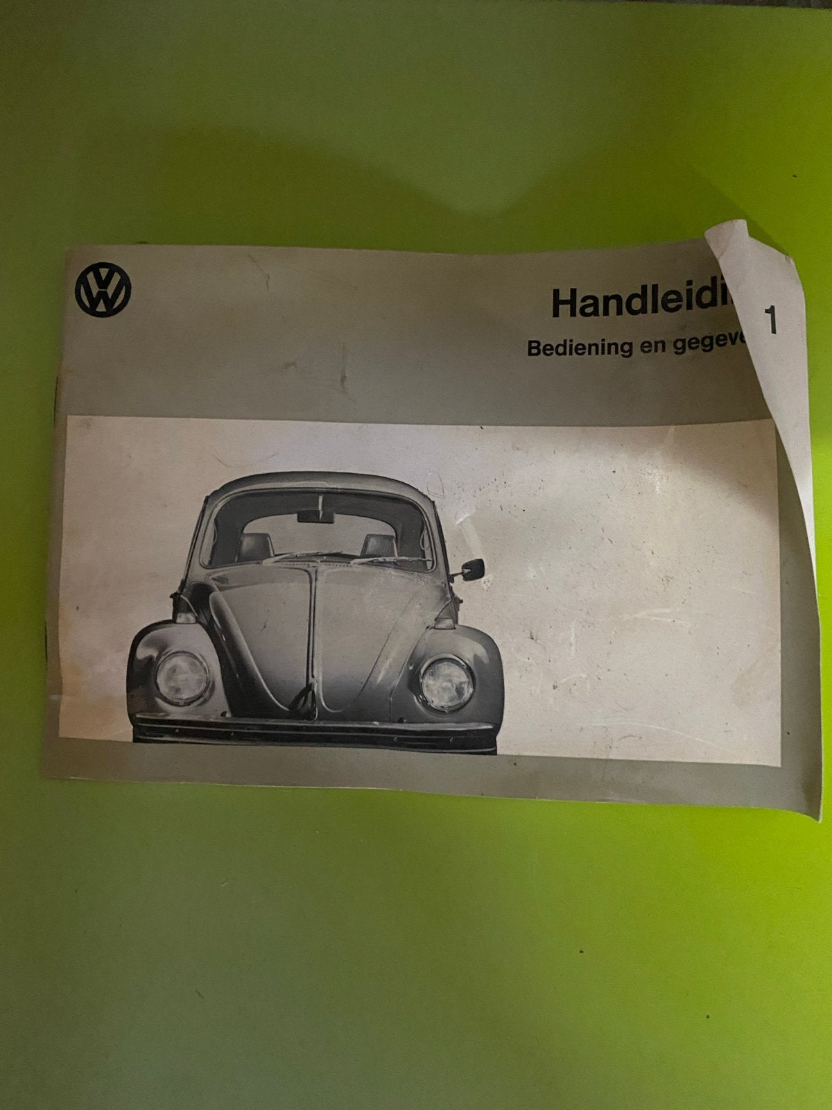 Handleiding VW Kever 1200/1300 - Augustus 1972, Ophalen of Verzenden