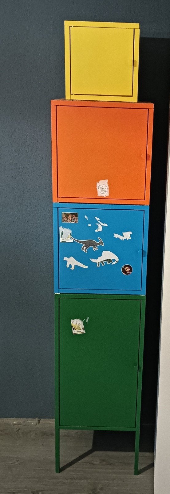 Ikea metalen lockers in 3 maten en diverse kleuren, Ophalen, Gebruikt, Modern, Speels