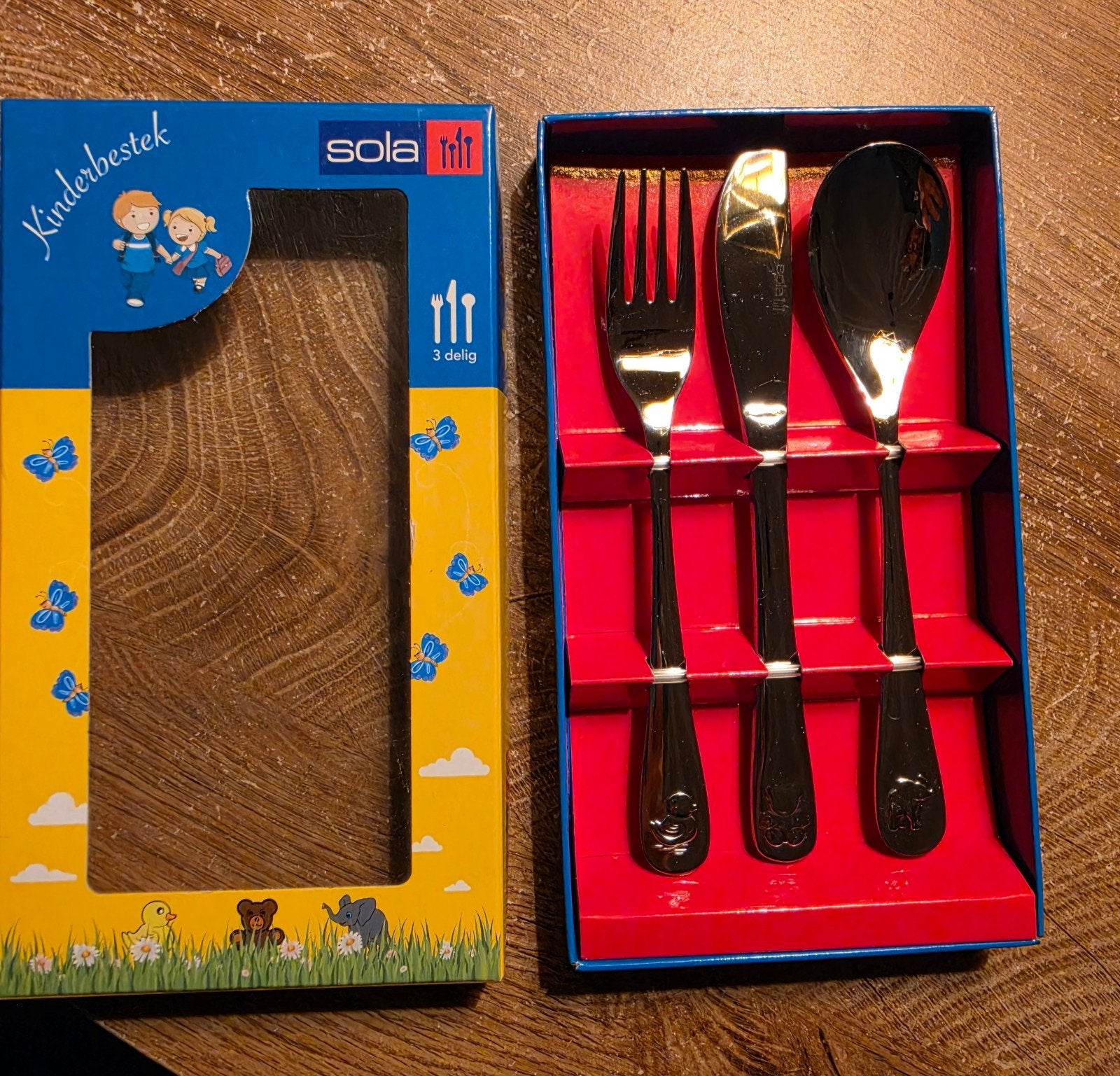 Sola Kinderbestek-set 3dlg (nieuw), Overige materialen, Sola, Kinderbestek, Bestekset