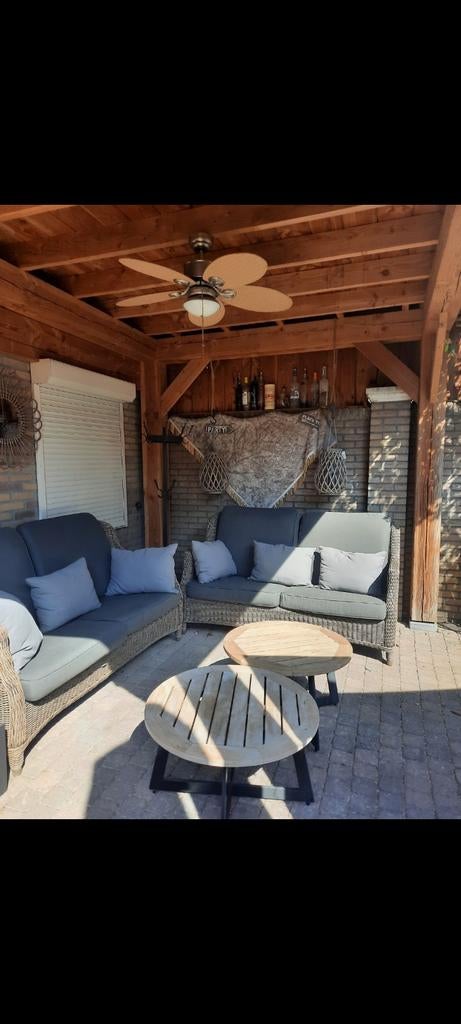2 tuinbanken van het merk 4 seasons outdoor, Tuin en Terras, Ophalen, Zo goed als nieuw, Wicker, Bank
