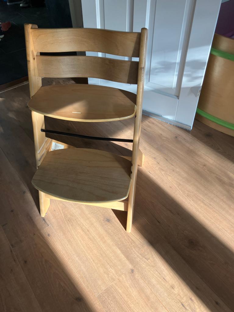Houten Kinderstoel, Ophalen, Gebruikt, Meegroeistoel, Aanschuifbaar