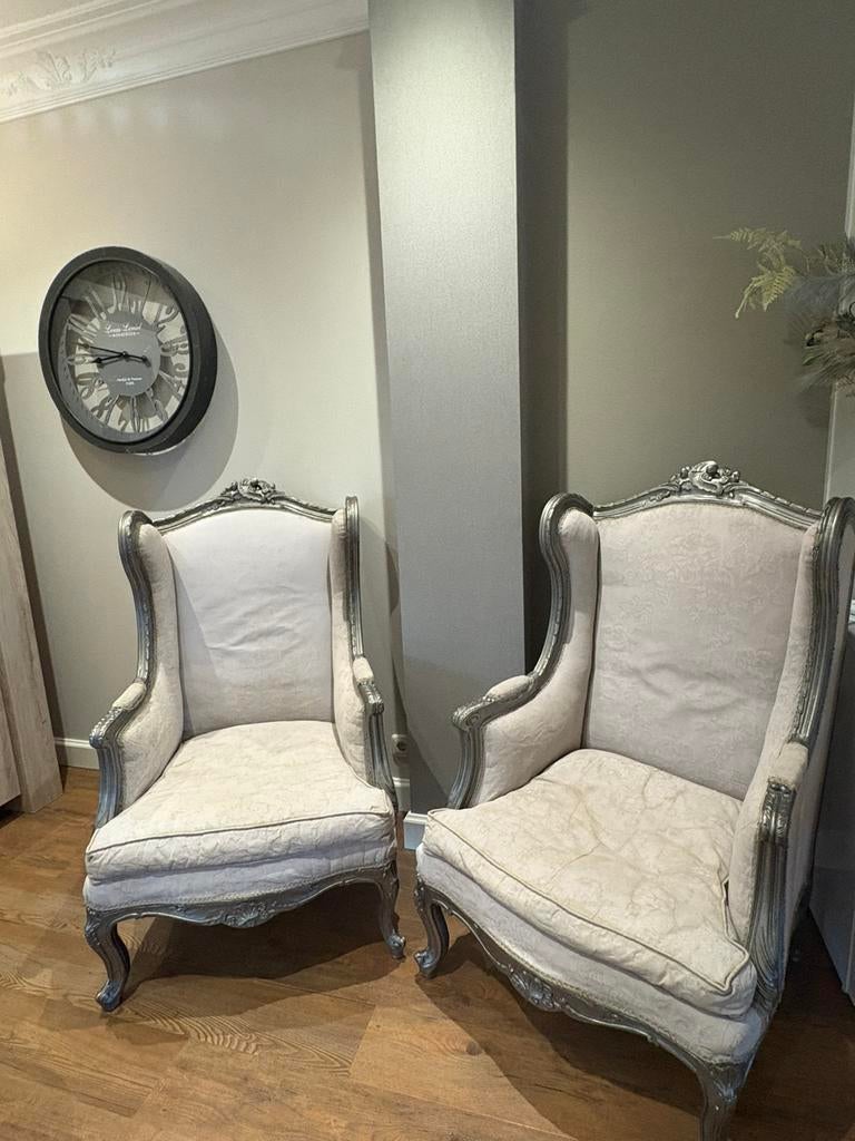Twee barok fauteuils, Ophalen, Gebruikt, Barok, 75 tot 100 cm