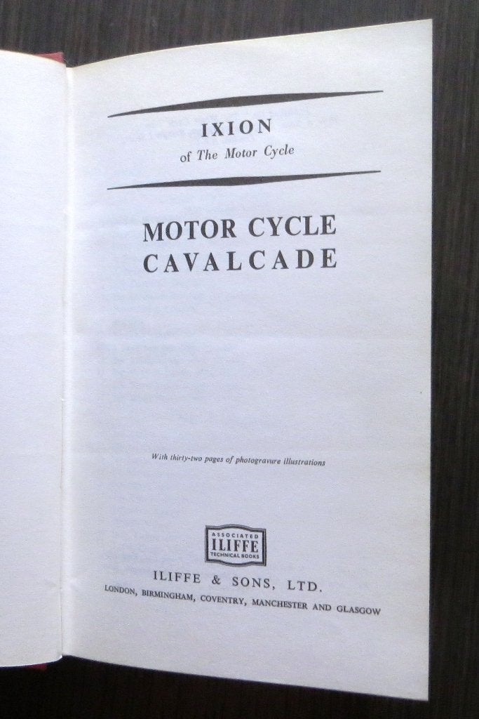 Motor Cycle Cavalcade (Ixion) - 1971 (historie 1900-1950), Verzenden, Gelezen, Algemeen