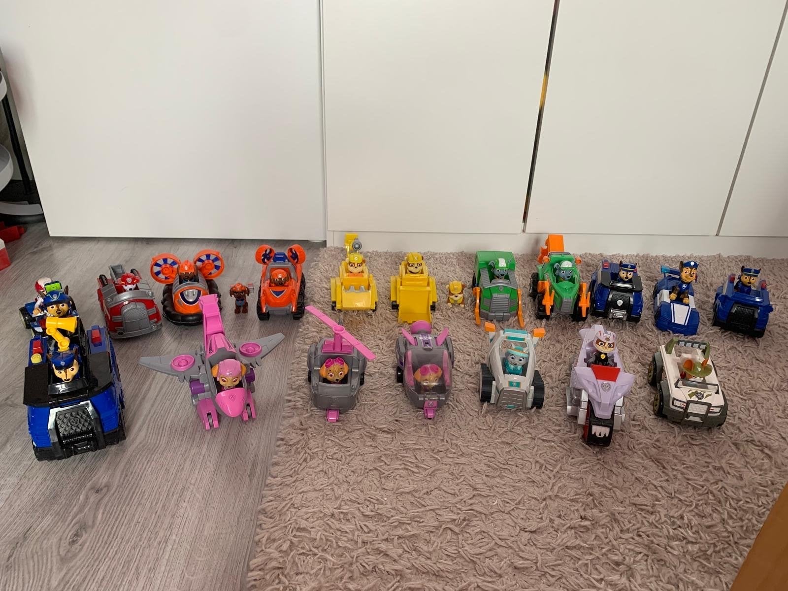 Grote Paw Patrol collectie met uitkijktoren en vrachtwagen, Ophalen, Gebruikt