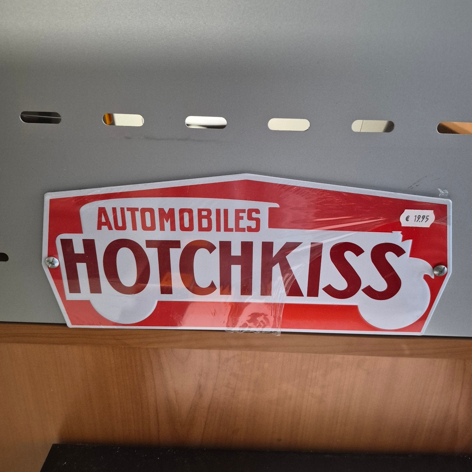 Blikken Bord Automobiles Hotchkiss (27,5 cm x 12 cm), Verzamelen, Verzenden, Zo goed als nieuw