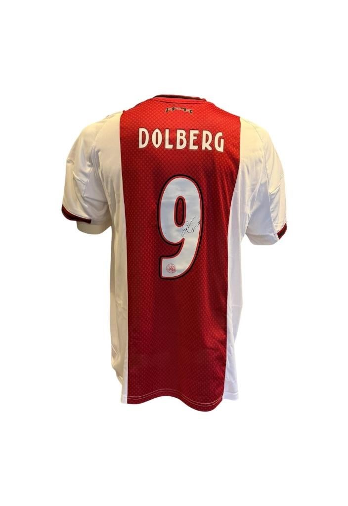 Kasper Dolberg gesigneerd AFC Ajax 25/26 thuis Shirt, Verzamelen, Sportartikelen en Voetbal, Soccersignings.nl, Shirt, Ophalen of Verzenden