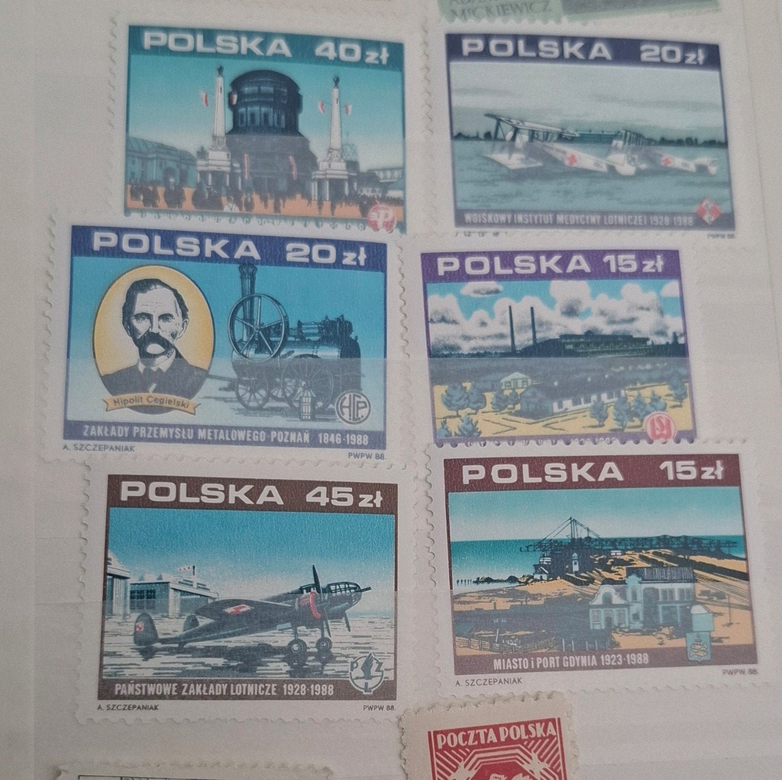 Polen 1988 postfris, Verzenden, Polen, Postfris