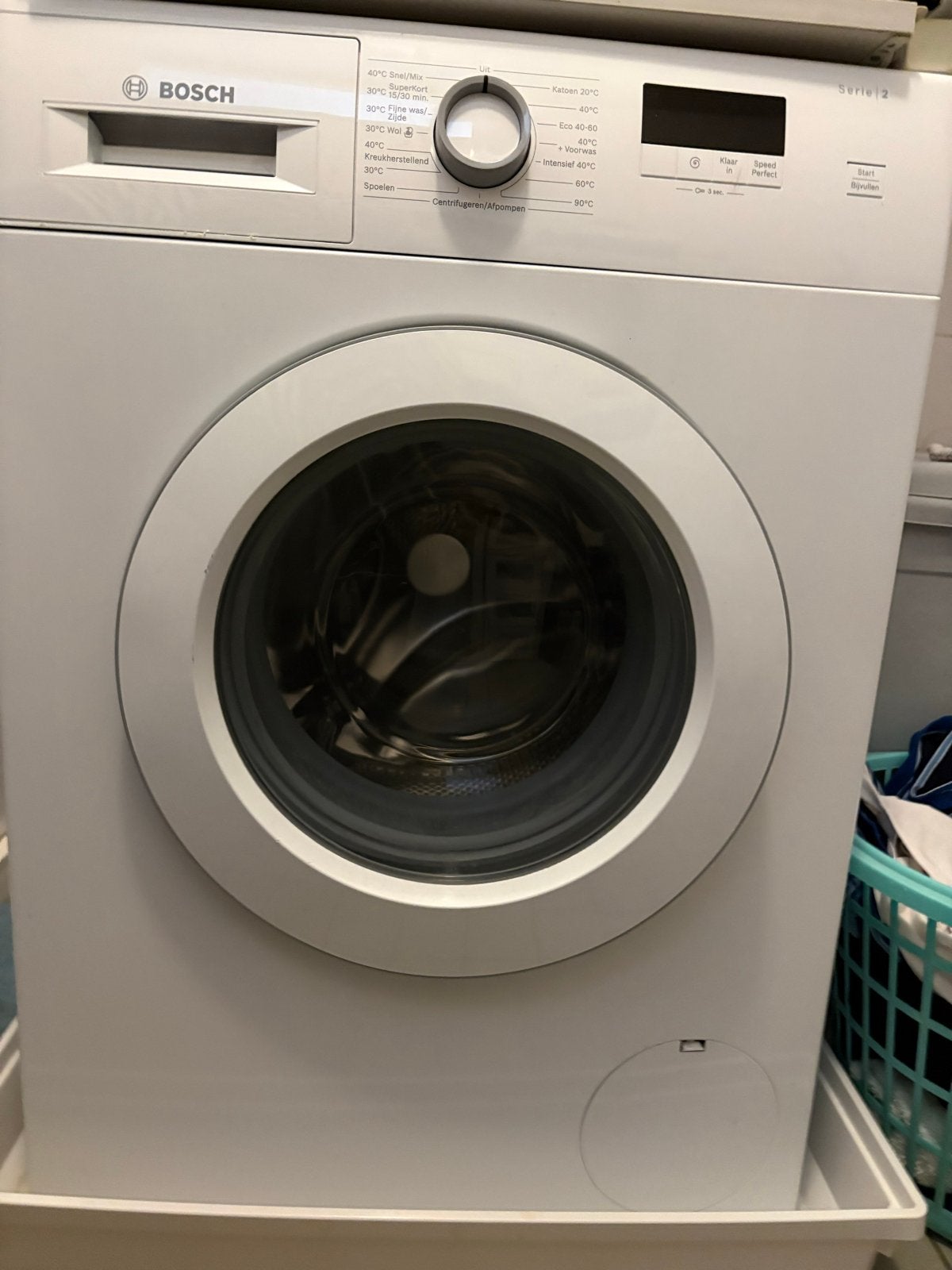Bosch Serie 2 Wasmachine - Voorlader, Ophalen, Zo goed als nieuw, Voorlader, Kort programma