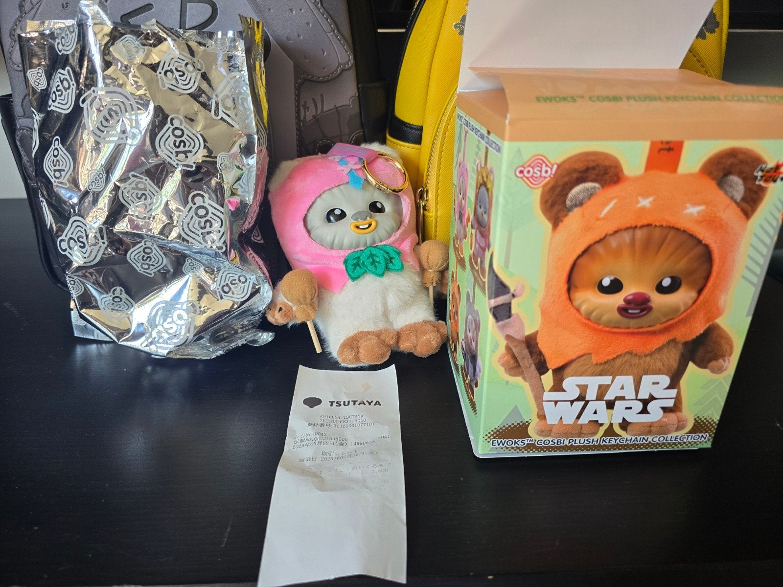 Star Wars Ewok Cosbi Pluche Sleutelhanger roze, Verzamelen, Star Wars, Ophalen, Nieuw, Overige typen