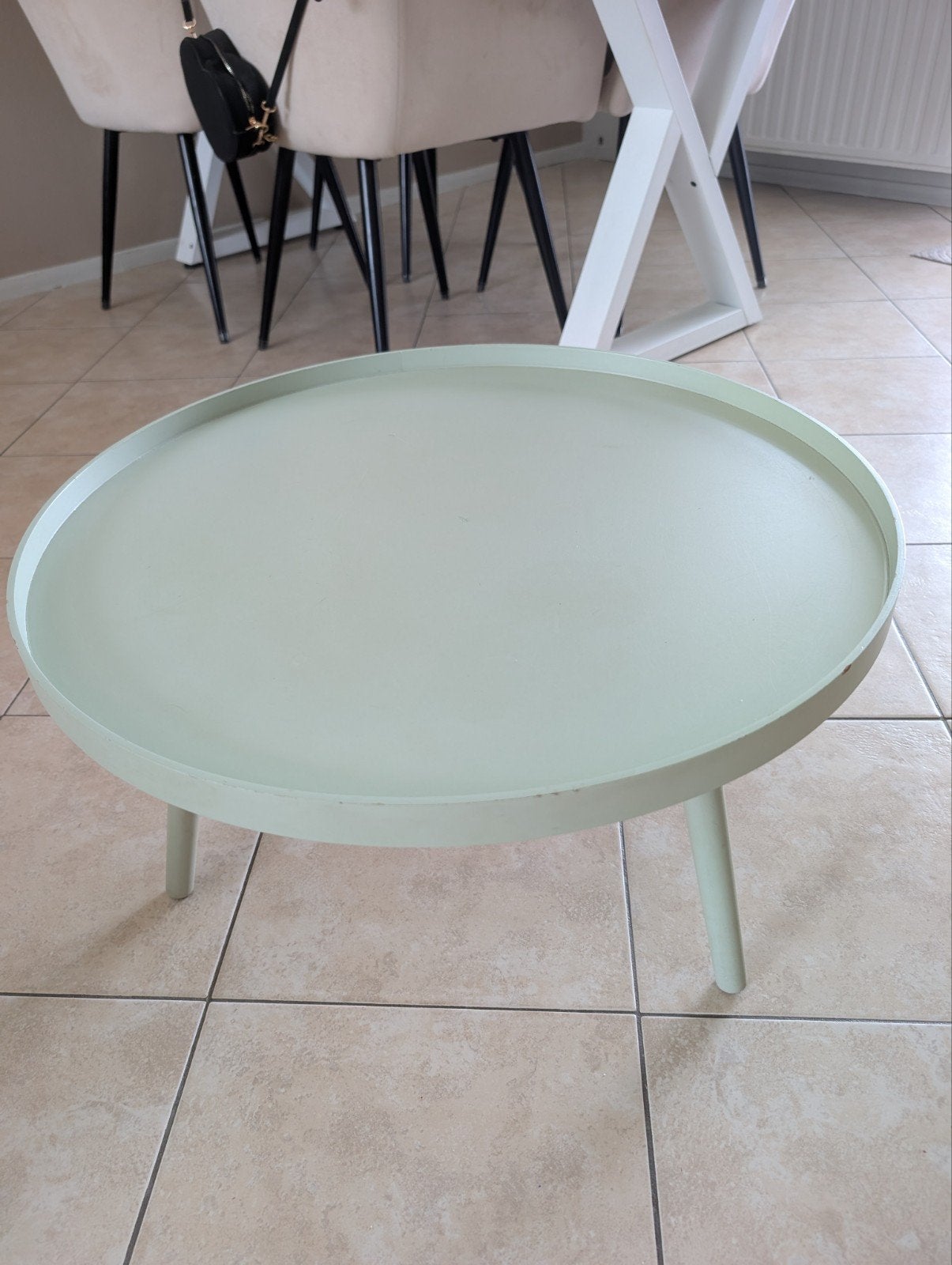 Salon tafeltje, Huis en Inrichting, Ophalen, Gebruikt, 50 tot 100 cm, Rond