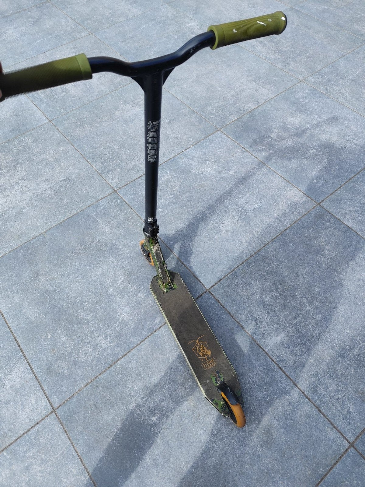 Originele Slamm stuntstep – camo uitvoering – goede staat, Fietsen en Brommers, Steps, Gebruikt, Gewone step, Ophalen of Verzenden