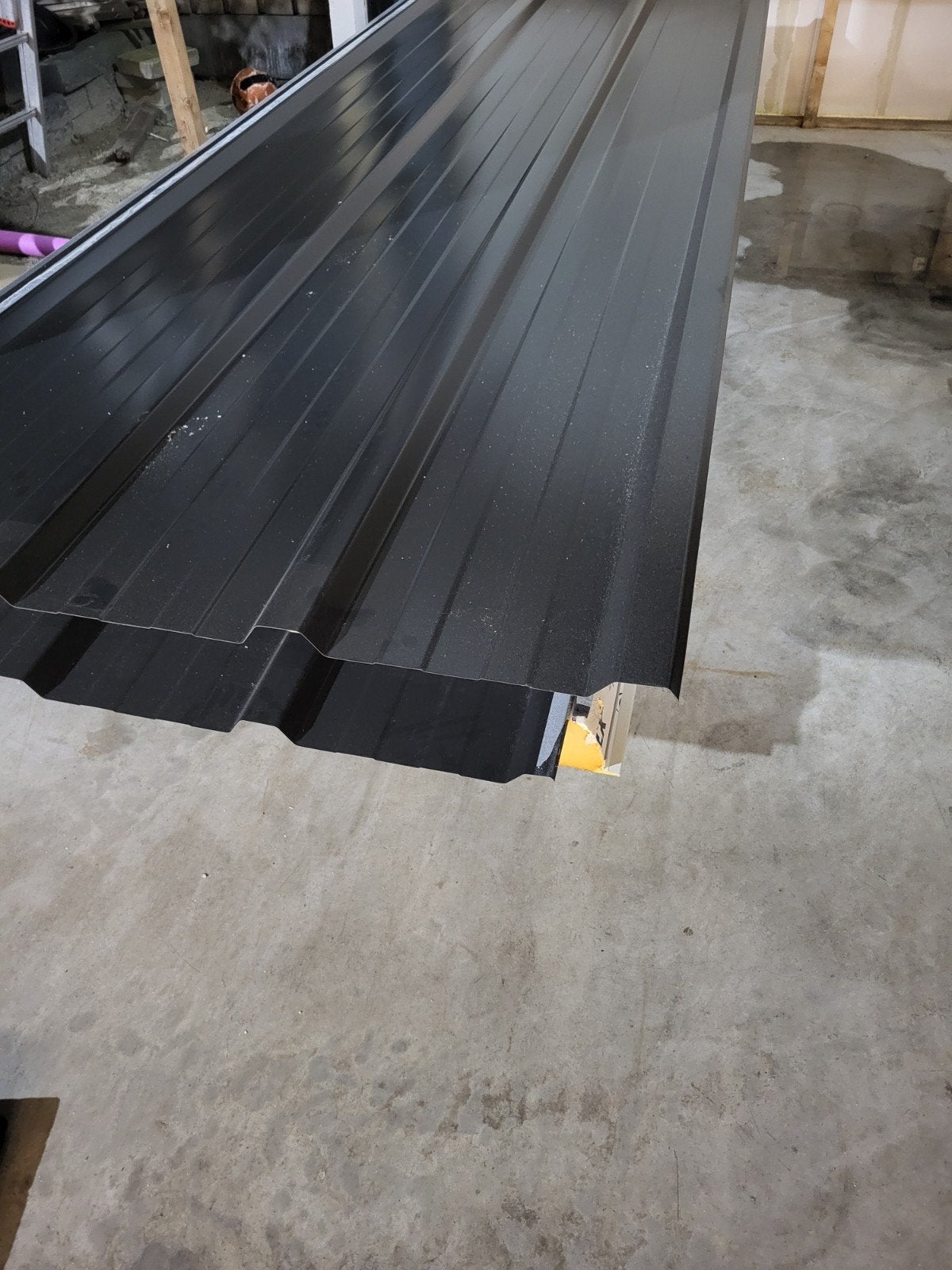 Nieuwe Falk dakplaten 3.40m, Ral 7021, 80/110mm isolatie, Nieuw, Metaal, Grijs, Ophalen