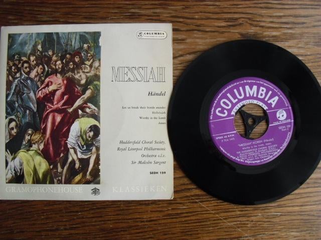 - Handel - Messiah - Vocal Stukken - vinyl single, Cd's en Dvd's, Vinyl Singles, Gebruikt, Single, Klassiek, 7 inch, Ophalen of Verzenden