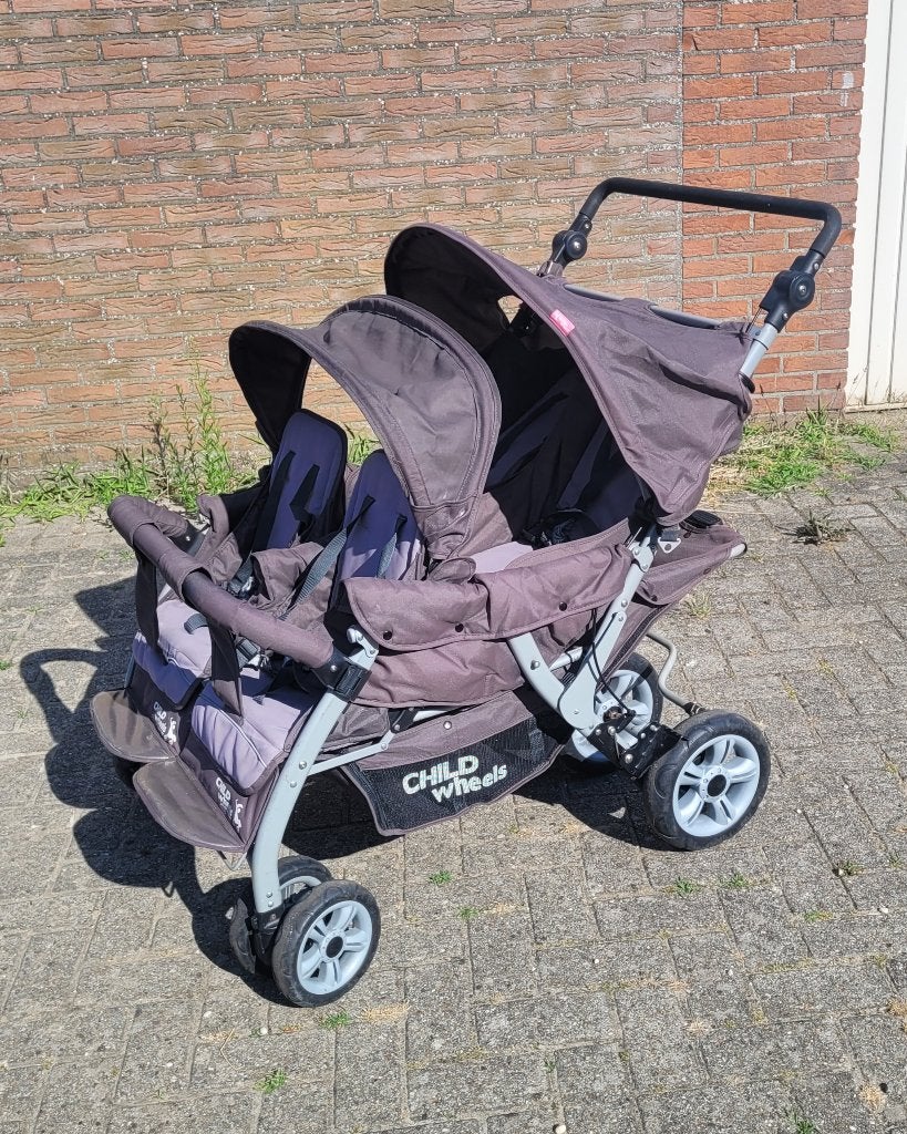 Vierlingwagen, Ophalen, Gebruikt, Kinderwagen, Overige merken