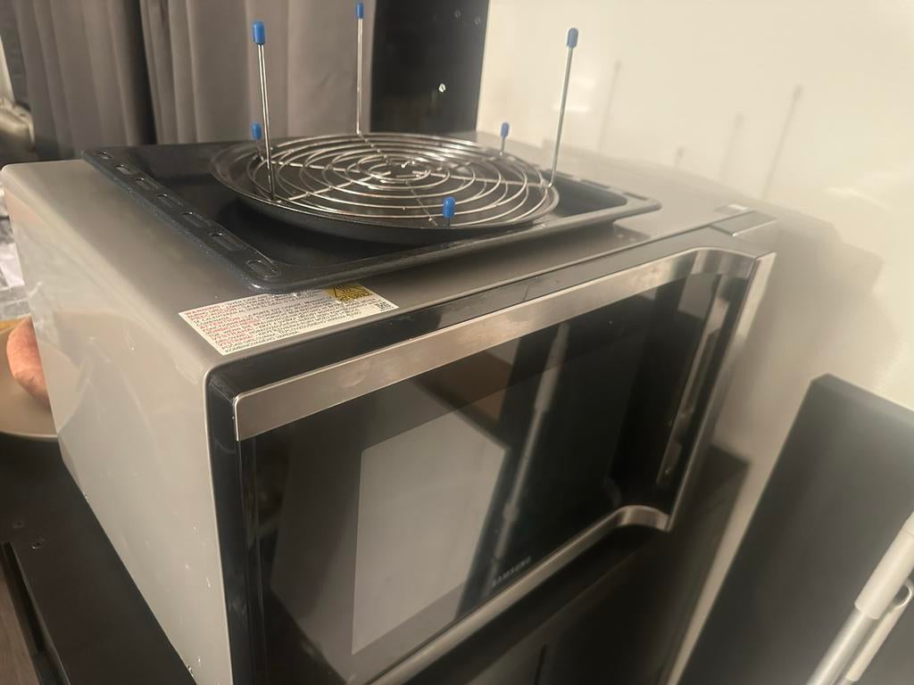 SAMSUNG Combimagnetron MC457TGRCSR Zilver - ZGAN, Combimagnetron, 60 cm of meer, Grill, Ophalen of Verzenden