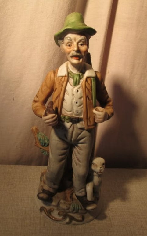 Mooi Beeld van Man en Hond - 30cm, Verzamelen, Ophalen of Verzenden, Zo goed als nieuw, Mens