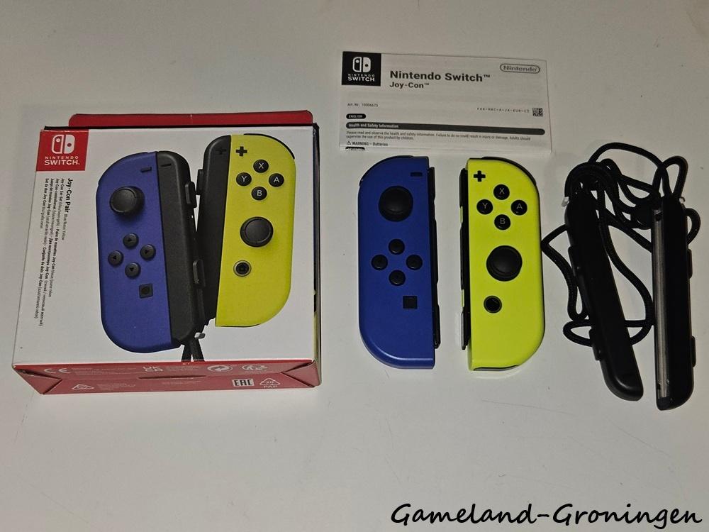 Joy-Con Controllers Paar Blauw/Neon Geel (Switch), Spelcomputers en Games, Spelcomputers | Nintendo Consoles | Accessoires, Gebruikt