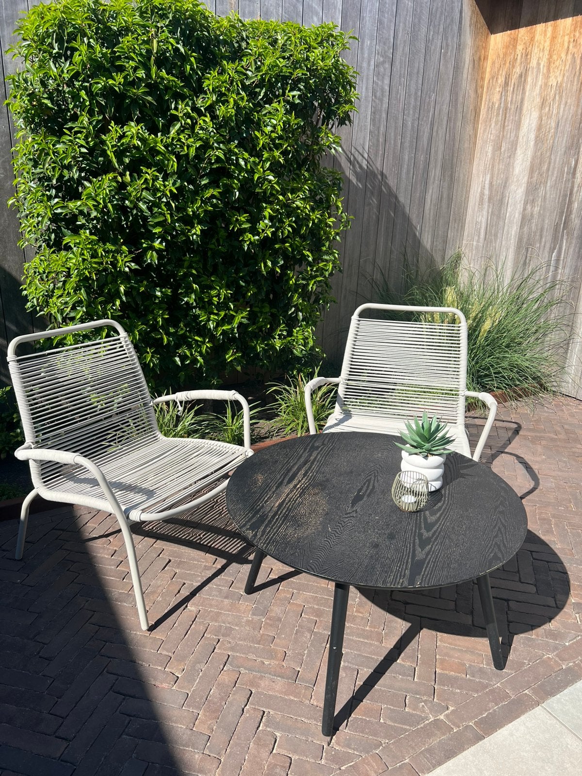 Tuinsetje, Gebruikt, Aluminium, Stoel, Tuinset