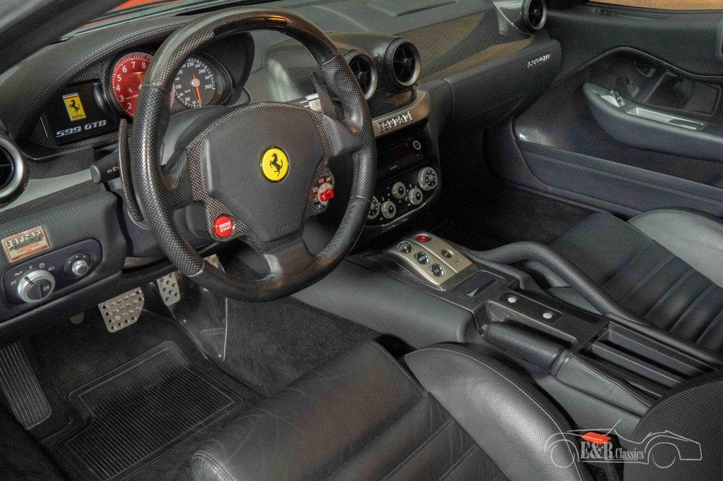 Ferrari 599 GTB Coupe | 2009, Auto's, Ferrari, Achterwielaandrijving, Gebruikt, Zwart, 12 cilinders