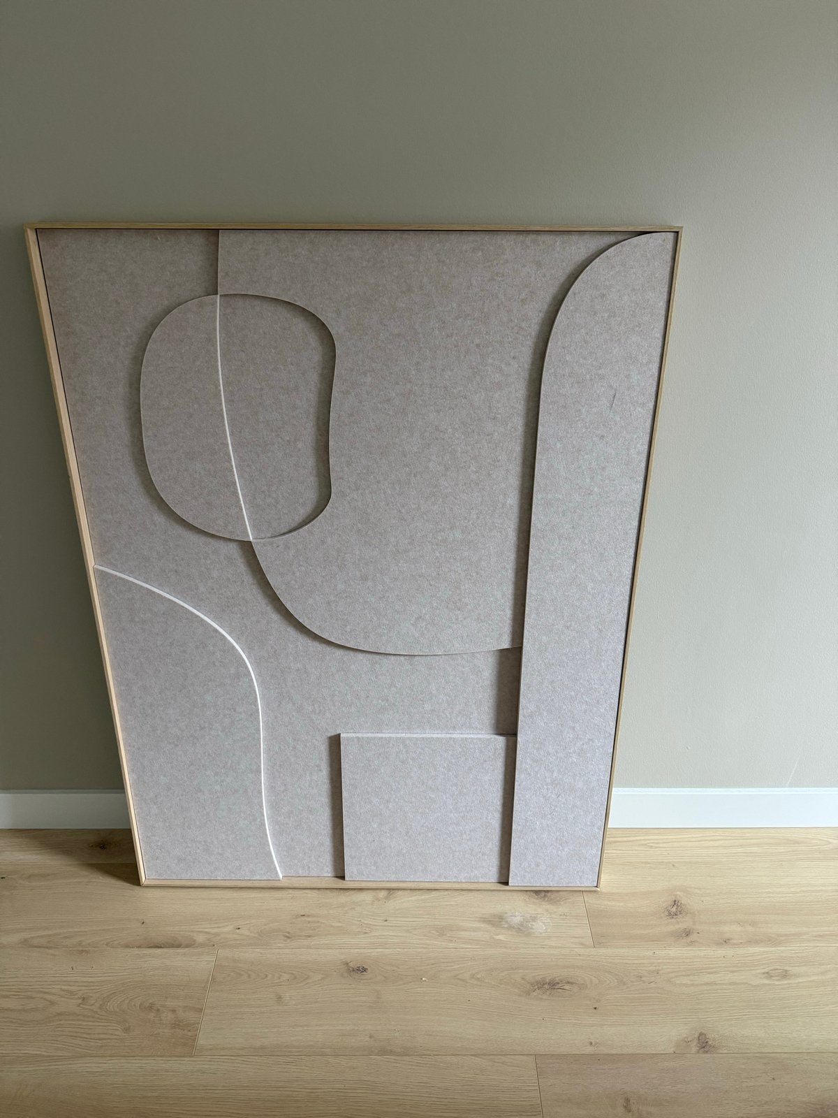 Modern vilt schilderij 90x120 cm, Ophalen