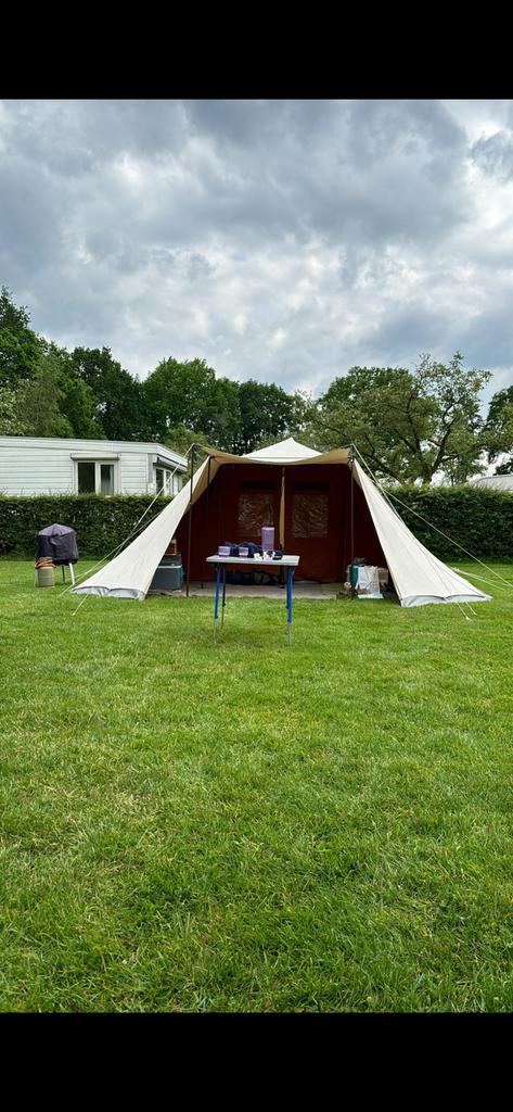 De Waard Albatros met oa. 4 zijwangen en luifel., Caravans en Kamperen, Ophalen, Gebruikt, Tot en met 4
