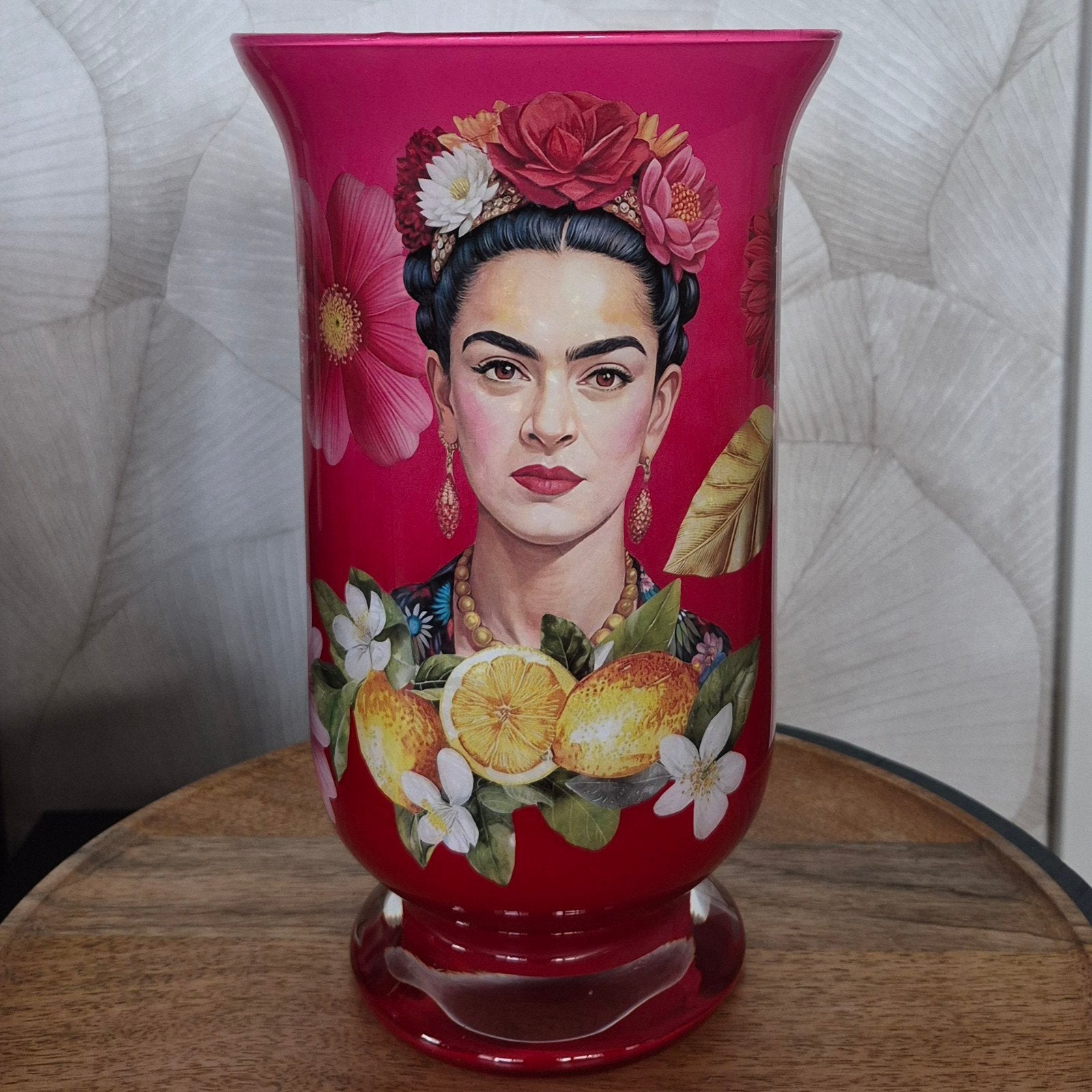 Vaas Frida Kahlo, Ophalen of Verzenden, Nieuw, Glas