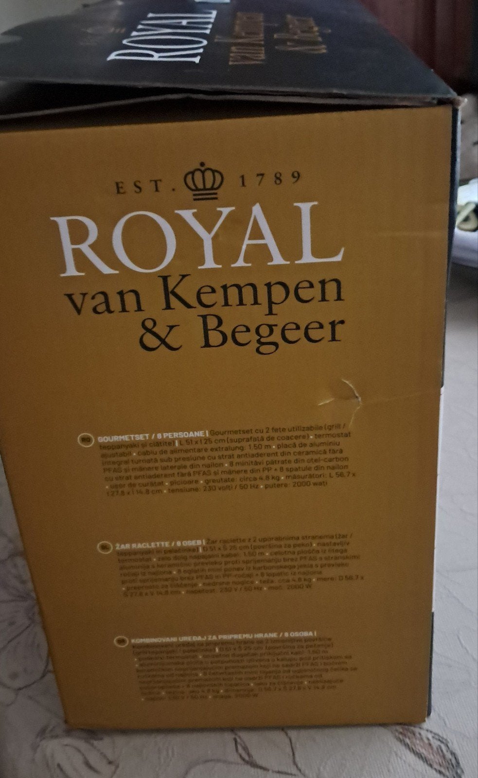 Royal van Kempen & Begeer Gourmetset / Raclette 8 personen, Witgoed en Apparatuur, Gourmetstellen, Ophalen of Verzenden, Nieuw