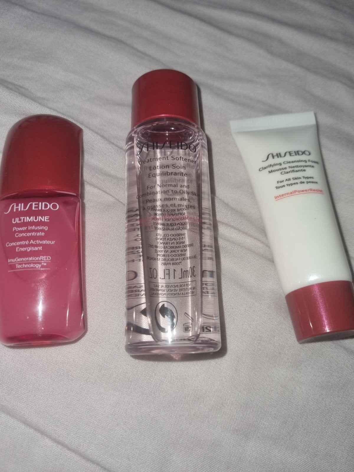Nieuwe Shiseido Skincare Set: Ultimune, Softener & Cleanser, Ophalen of Verzenden