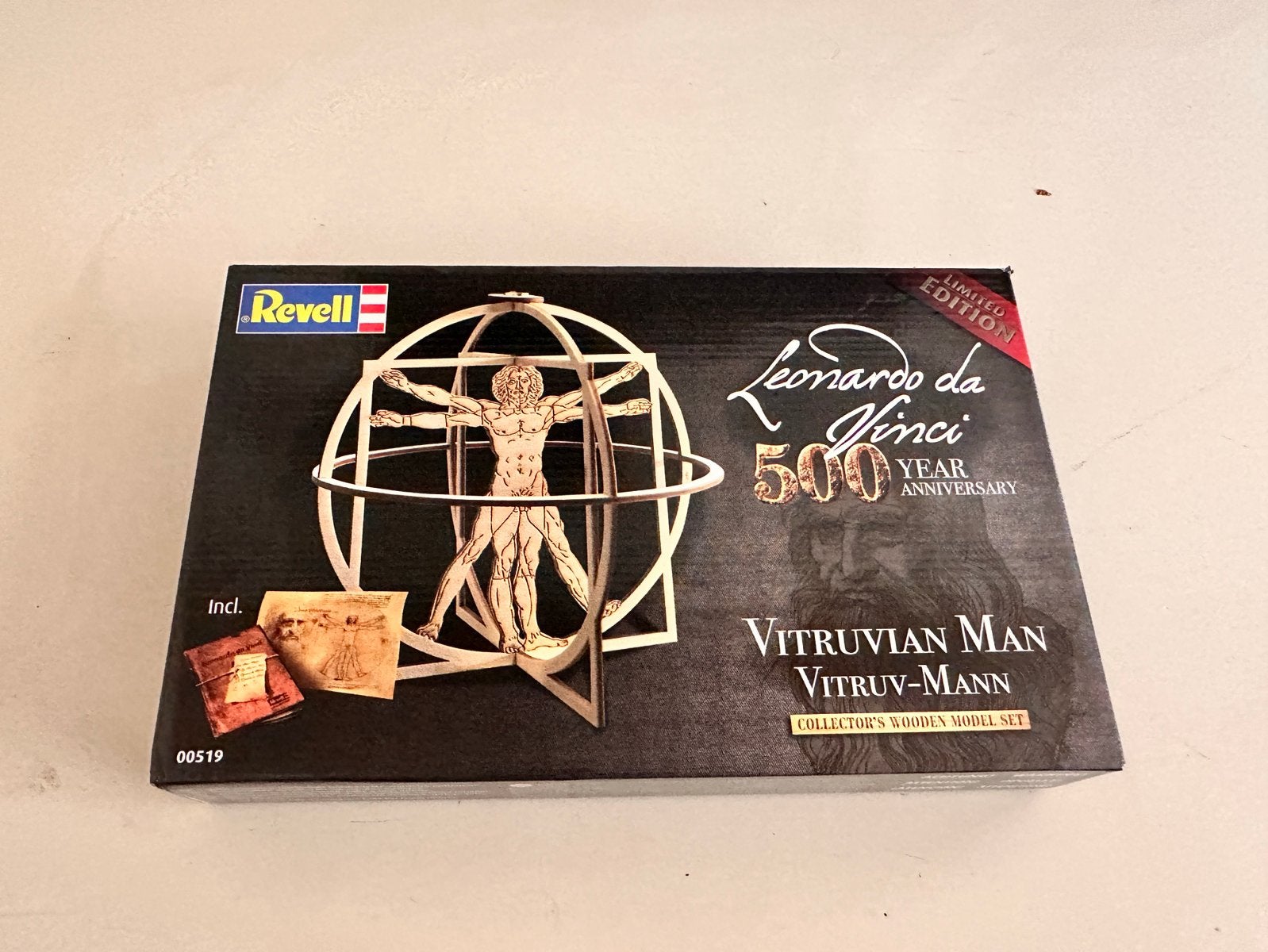 Leonardo Da Vinci Vitruvian Man 1:16 revell modelbouw, Ophalen of Verzenden, Nieuw