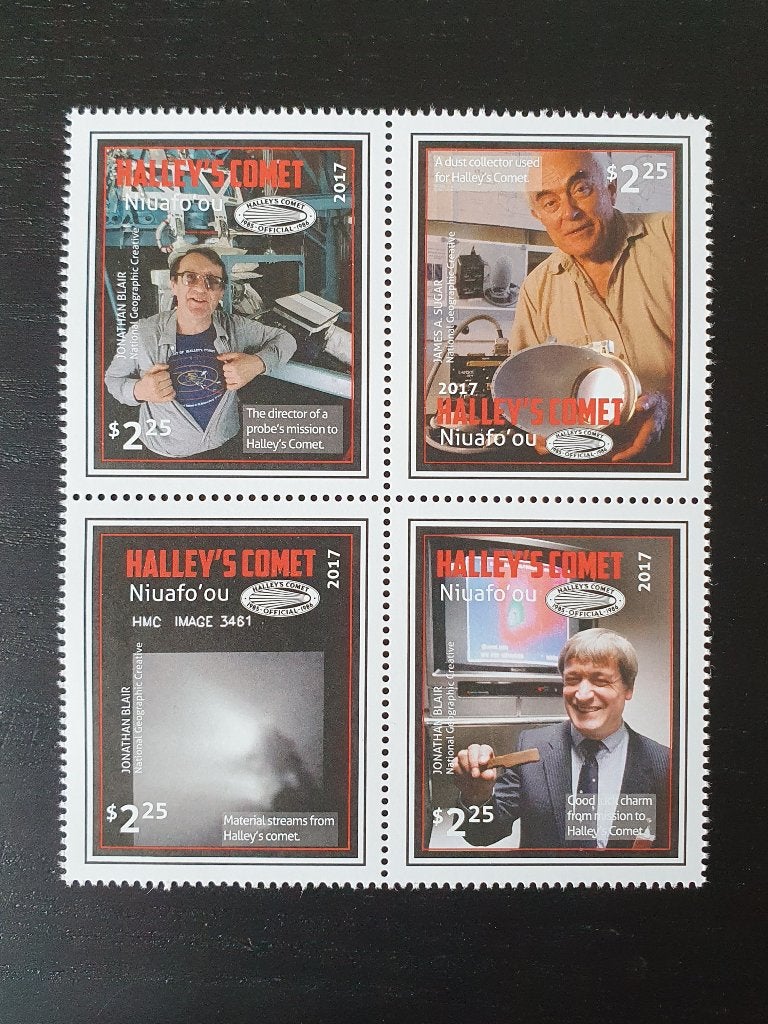 Niuafo'ou 2017 Ruimtevaart Komeet Halley Michel 653-656 pf, Postzegels en Munten, Verzenden, Postfris, Overige thema's