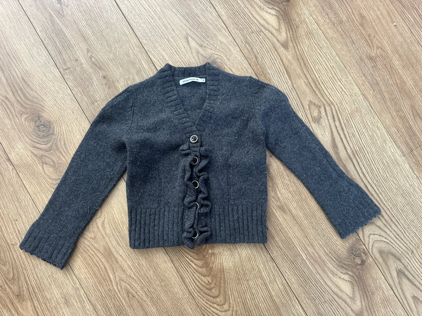 River Woods Grijs Vest Meisje Maat 10 (140-146), Kleding | Dames, Truien en Vesten, Ophalen of Verzenden, Zo goed als nieuw, Maat 34 (XS) of kleiner