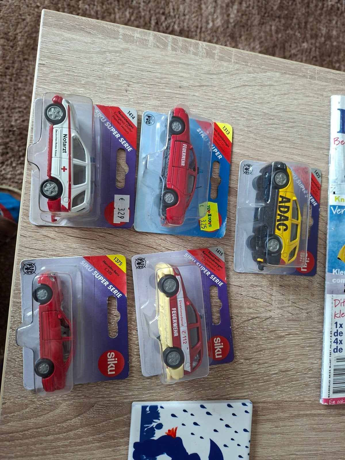 verzameling Siku in blisterverpakking Mercedes Benz en Audi, Ophalen of Verzenden, Zo goed als nieuw, Auto