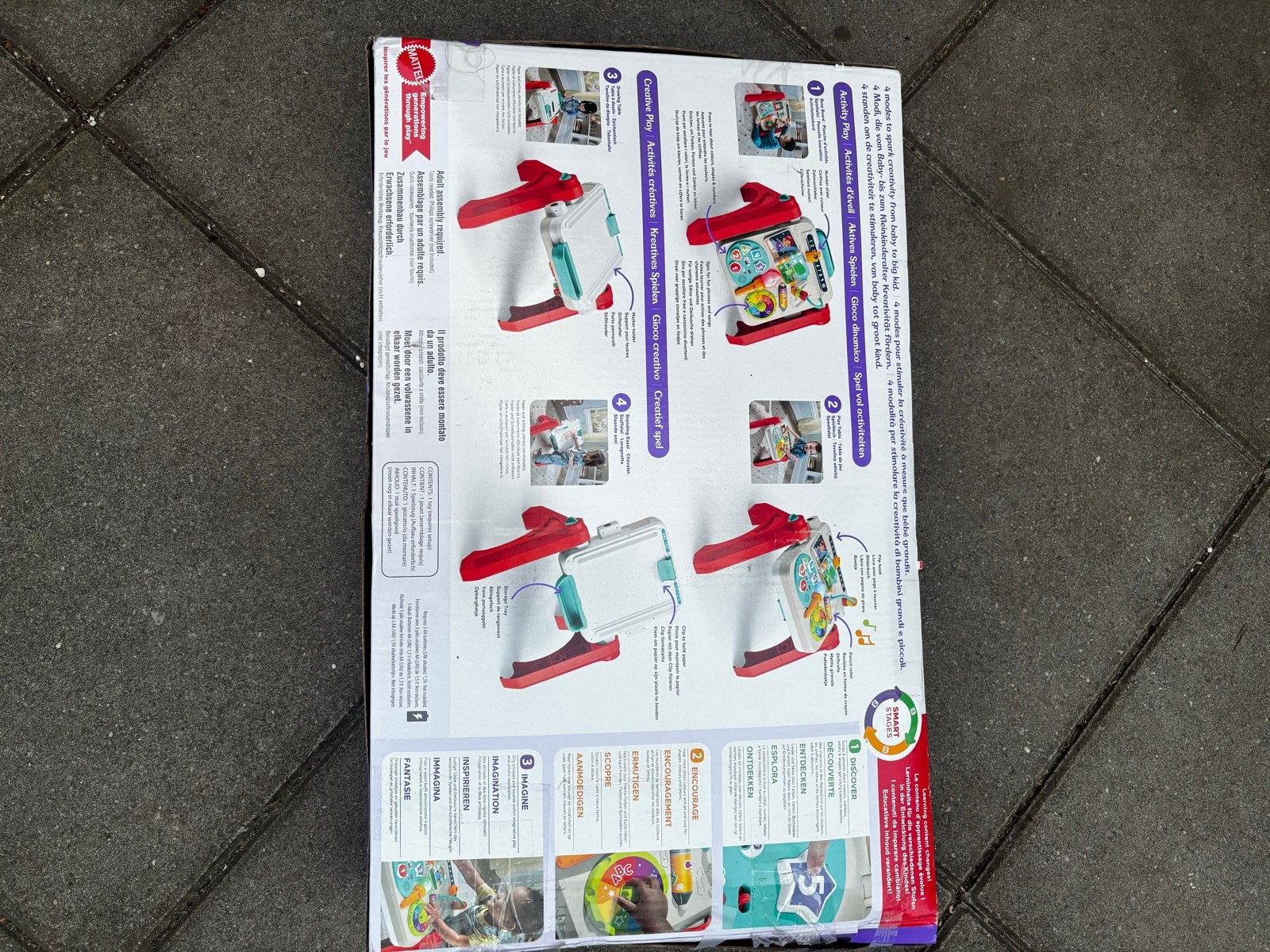 Fisher-Price Laugh & Learn 4-in-1 Speeltafel - Nieuwstaat, Ophalen, Zo goed als nieuw, Speelkleed, Met licht