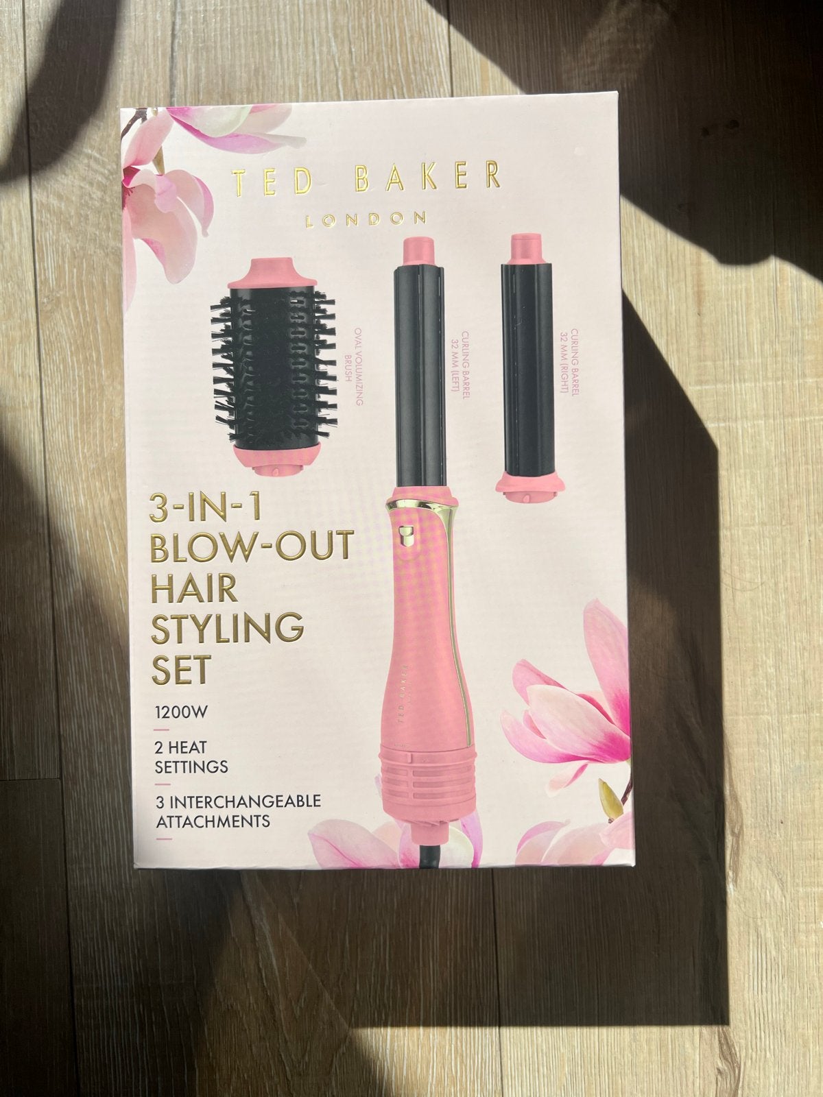 Ted Baker 3-in-1 Föhnborstel en Krulset - 1200W, Verzenden, Nieuw, Haarverzorging