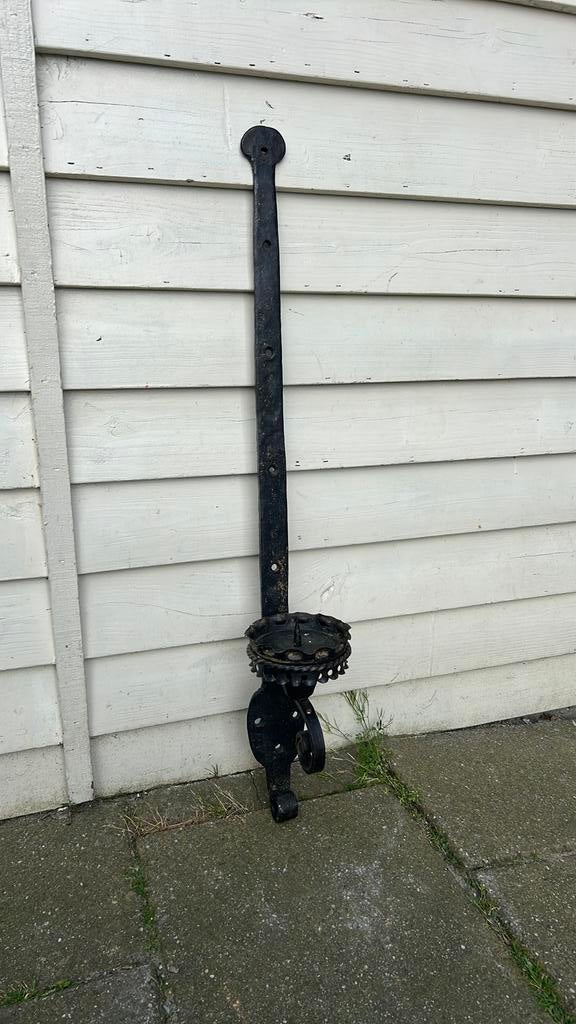 Wandkandelaar smeedijzer middeleeuwse look, Ophalen of Verzenden, Overige materialen