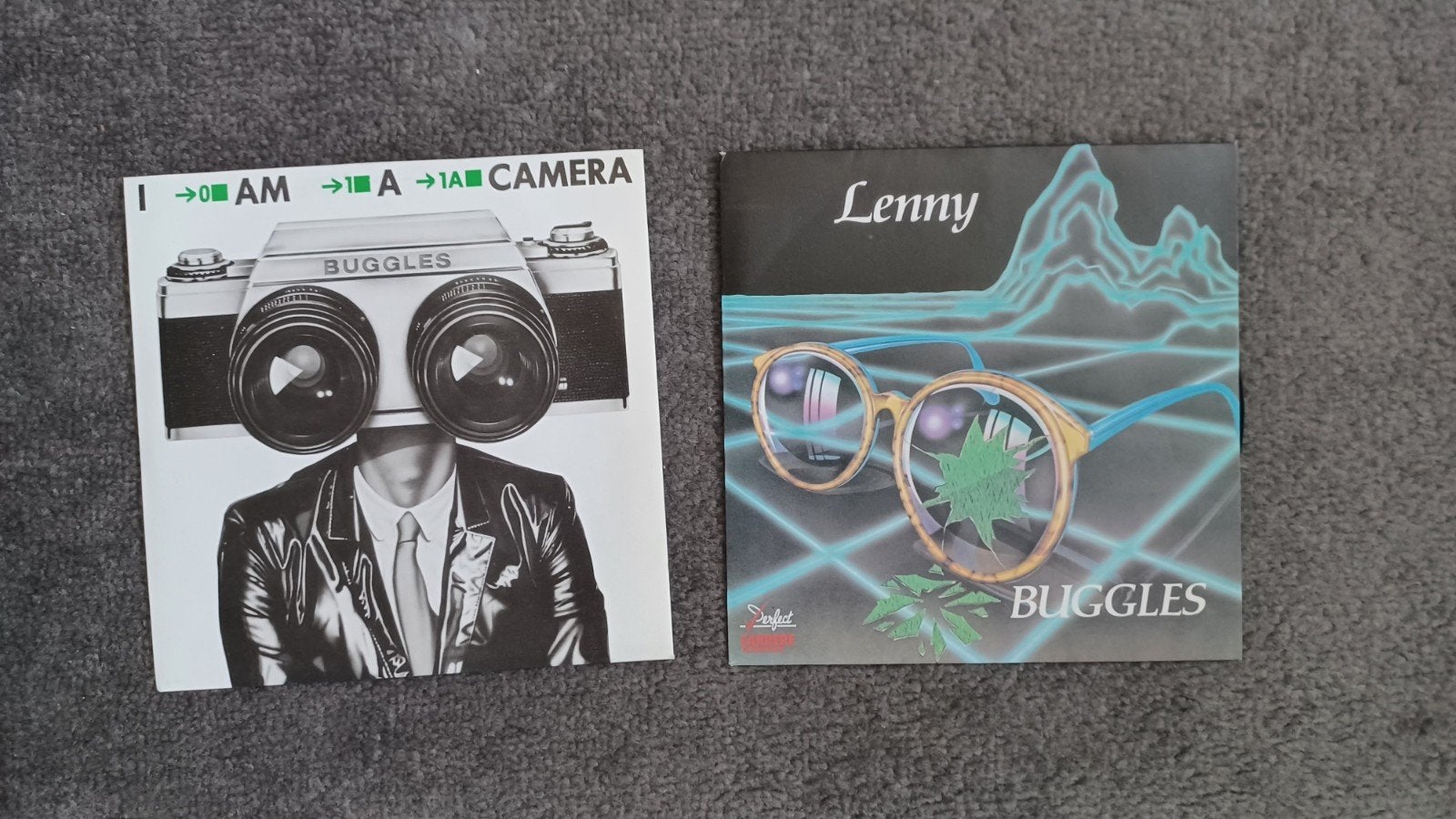Vinyl singles. Buggles (Trevor Horn) Lenny  en I'm a camera., Cd's en Dvd's, Ophalen of Verzenden, Zo goed als nieuw, Pop